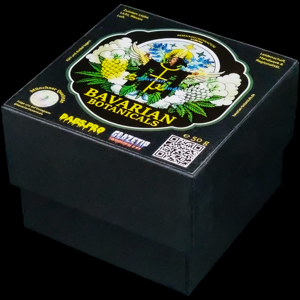 produkt 1850 bavarian botanicals edelstahlgrinder edelstahl gravur 63mm 4 tlg silber crusher shredder kraeutermuehle geschenkkarton