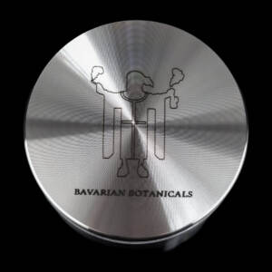 produkt 1854 bavarian botanicals edelstahlgrinder edelstahl gravur 50mm 4 tlg silber crusher shredder kindl edel geschenk cannabis muehle
