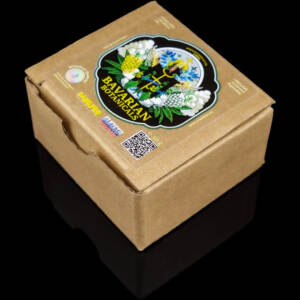 produkt 1863 bavarian botanicals edelstahlgrinder edelstahl gravur 50mm 2 tlg silber crusher shredder karton edel cannabis muehle