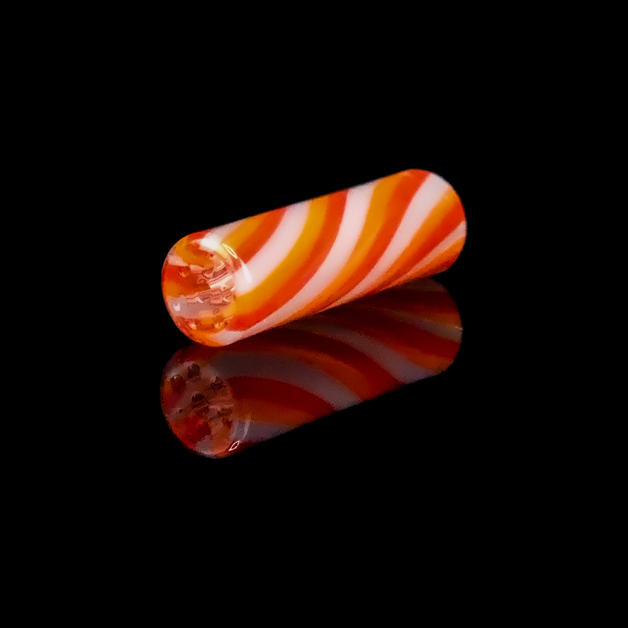 bavarian botanicals premium glastip se “rio” 9 mm rot/orange/silber