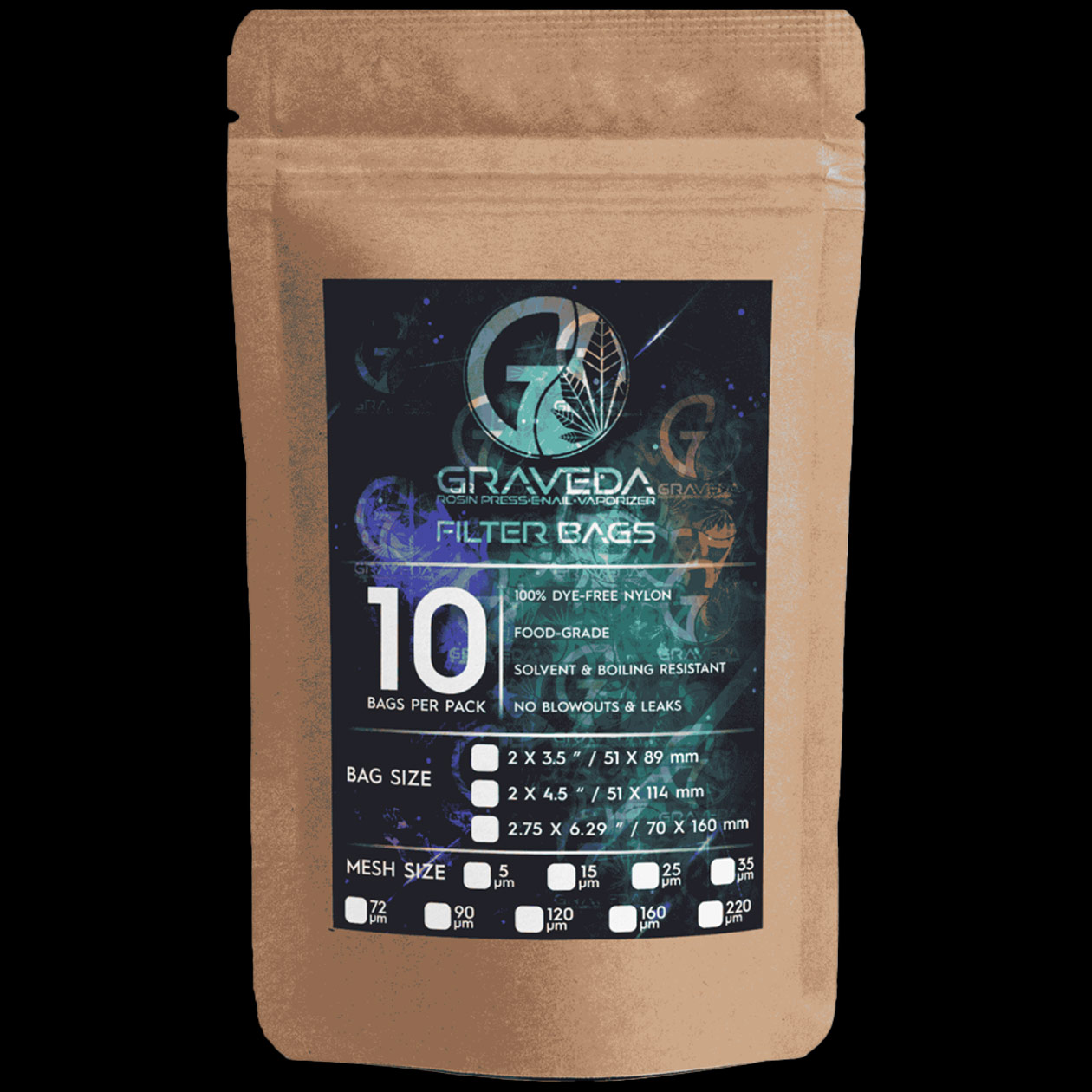 graveda rosin bags l nylon filterbeutel mit 120 micron (10 stück) je 70 x 160 mm graveda rosin bags l nylon filterbeutel mit 120 micron (10 stück) je 70 x 160 mm