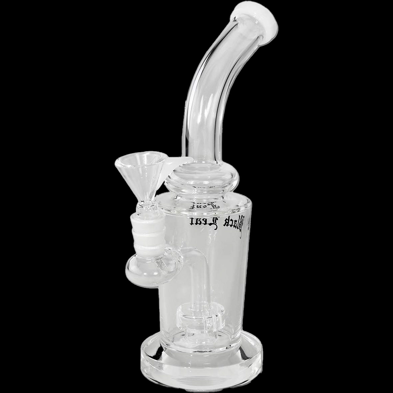 black leaf bubbler duschkopfperkolator (glas rig) 21 cm borosilikatglas ns14