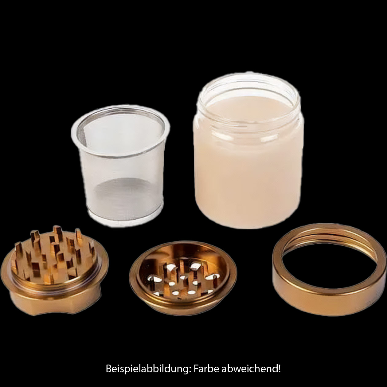 toppuff x stay lifted 4.0 multifunction grinder glass 6 tlg. Ø 45 mm glas/aluminium/silikon rosé/pink