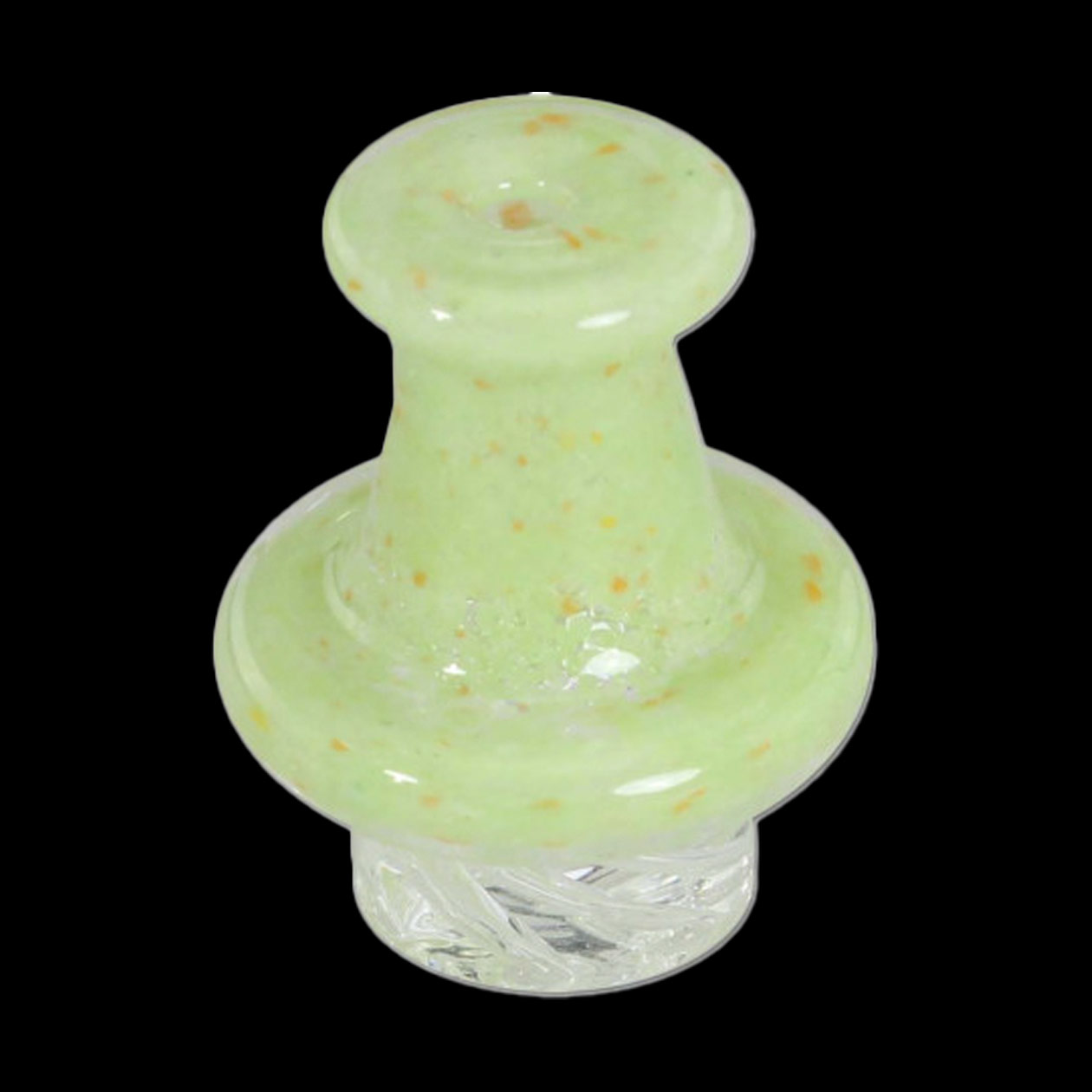 black leaf carb cap spinner orange sprinkles Ø 19/30 mm borosilikatglas