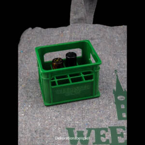 bavarian botanicals flaschltaschl "weedinger grow" grau recycled cotton/rpet limited edition