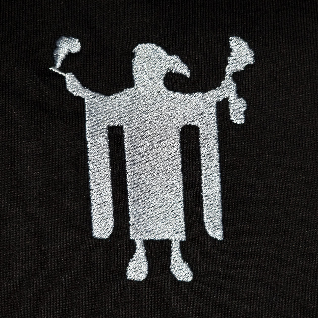 bavarian botanicals t shirt "bavarian kindl" mit stickerei schwarz/silber unisex limited edition