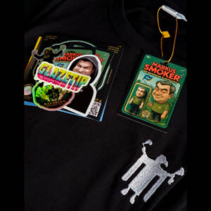 bavarian botanicals t shirt "bavarian kindl" mit stickerei schwarz/silber unisex limited edition