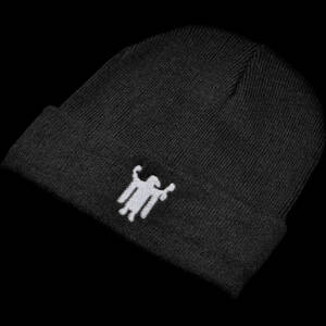 bavarian botanicals strickmütze basic "bavarian kindl" schwarz/silber stickerei acryl 1st batch