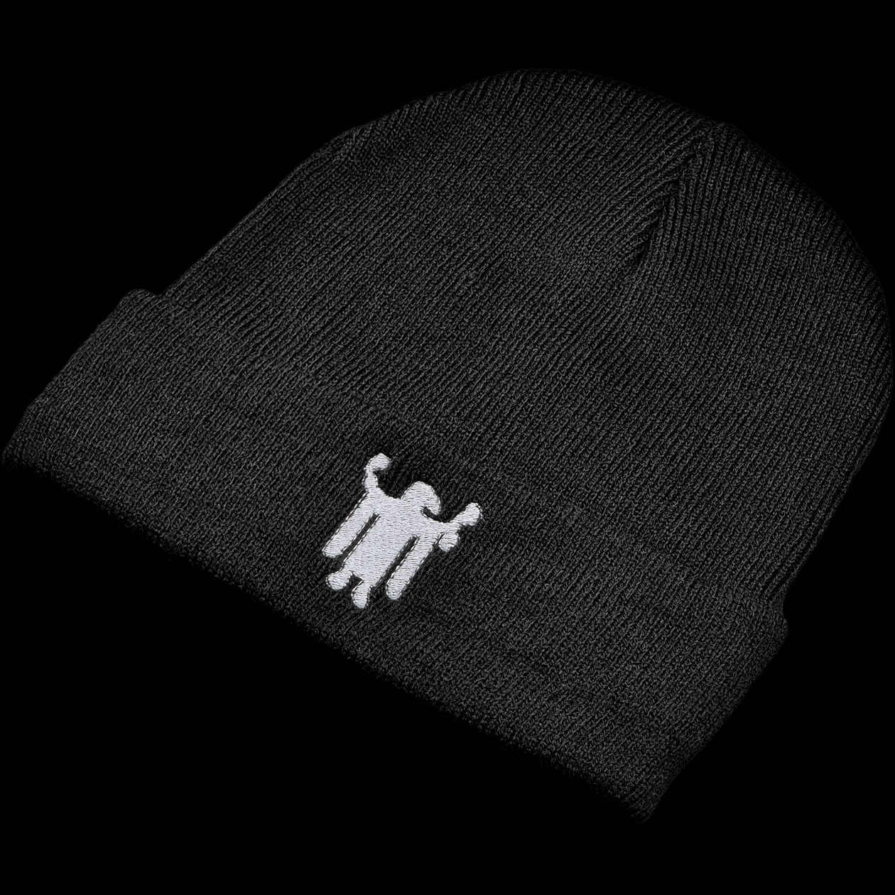 bavarian botanicals strickmütze basic "bavarian kindl" schwarz/silber stickerei acryl 1st batch