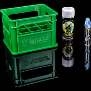 glazetip glas tip “bottleneck i” 8 mm borosilikatglas (handmade in austria) inkl. "glaskastn"