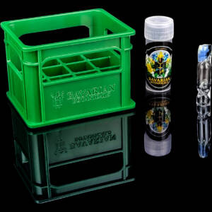 glazetip glas tip “bottleneck i” 8 mm borosilikatglas (handmade in austria) inkl. "glaskastn"