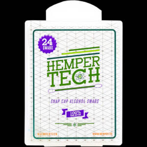 hemper tech snapcap alcohol swabs (box mit 24 iso reinigungsstäbchen)