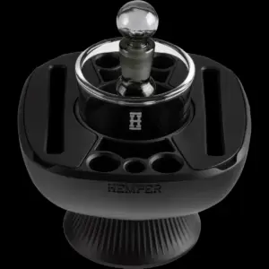 hemper iso plex™ black reinigungs & dab station schwarz silikon/glas