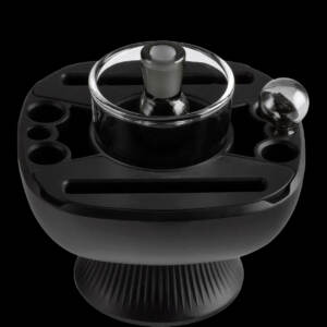 hemper iso plex™ black reinigungs & dab station schwarz silikon/glas