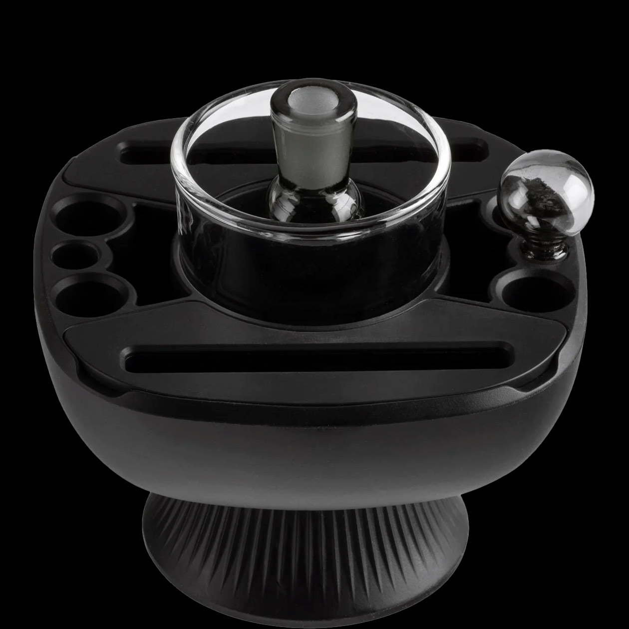 hemper iso plex™ black reinigungs & dab station schwarz silikon/glas