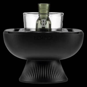 hemper iso plex™ black reinigungs & dab station schwarz silikon/glas