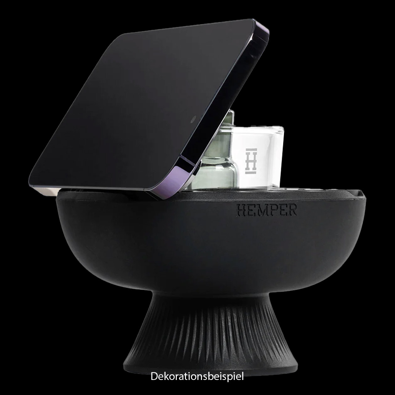 hemper iso plex™ black reinigungs & dab station schwarz silikon/glas