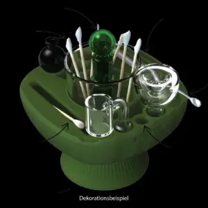 hemper iso plex™ green reinigungs & dab station grün silikon/glas