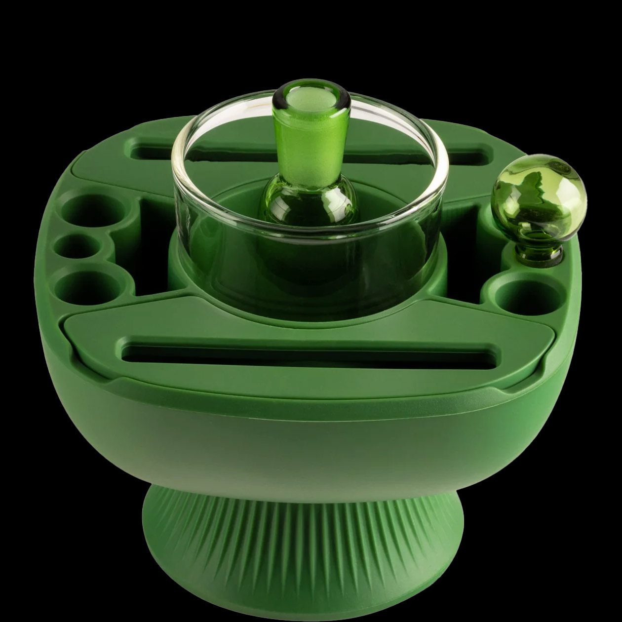 hemper iso plex™ green reinigungs & dab station grün silikon/glas