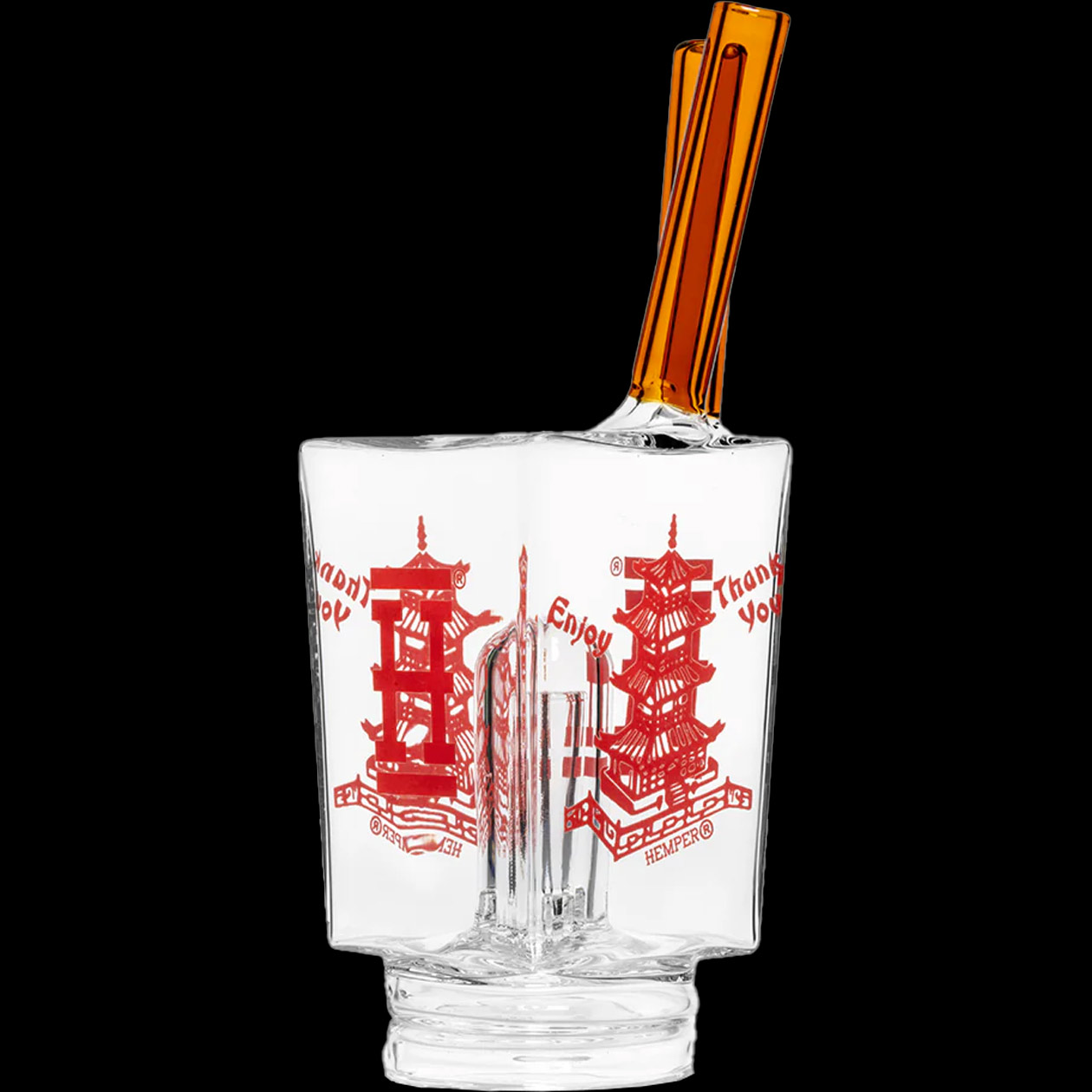 hemper chinese takeout puffco peak/peak pro glass top wasserfilter borosilikatglas