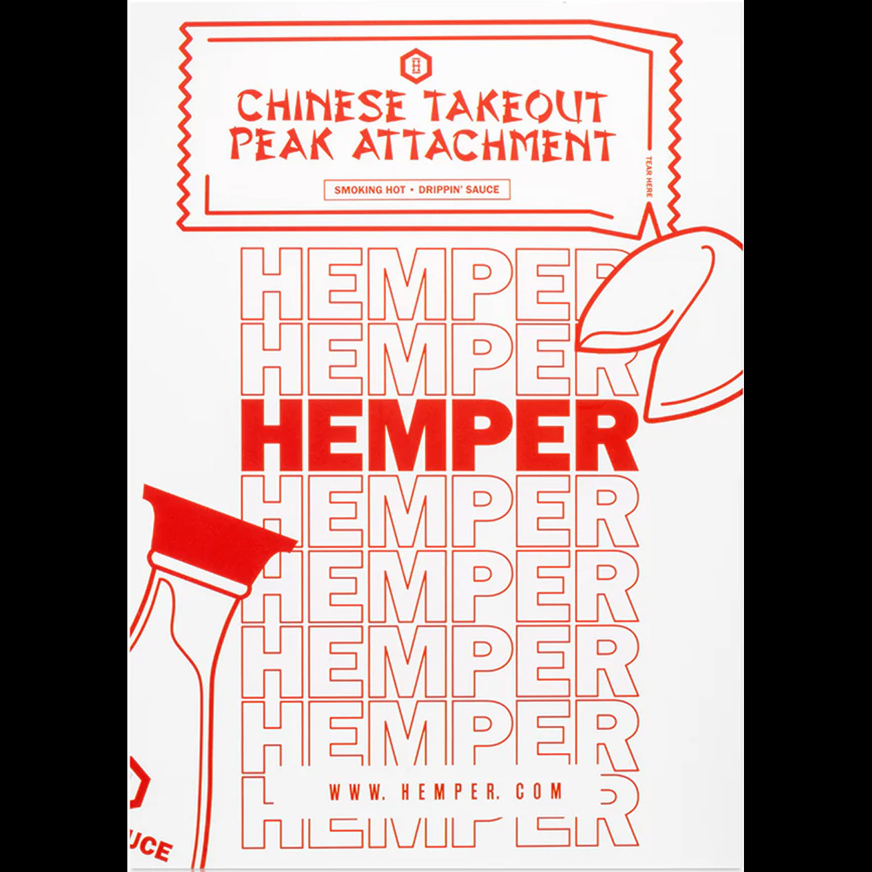hemper chinese takeout puffco peak/peak pro glass top wasserfilter borosilikatglas