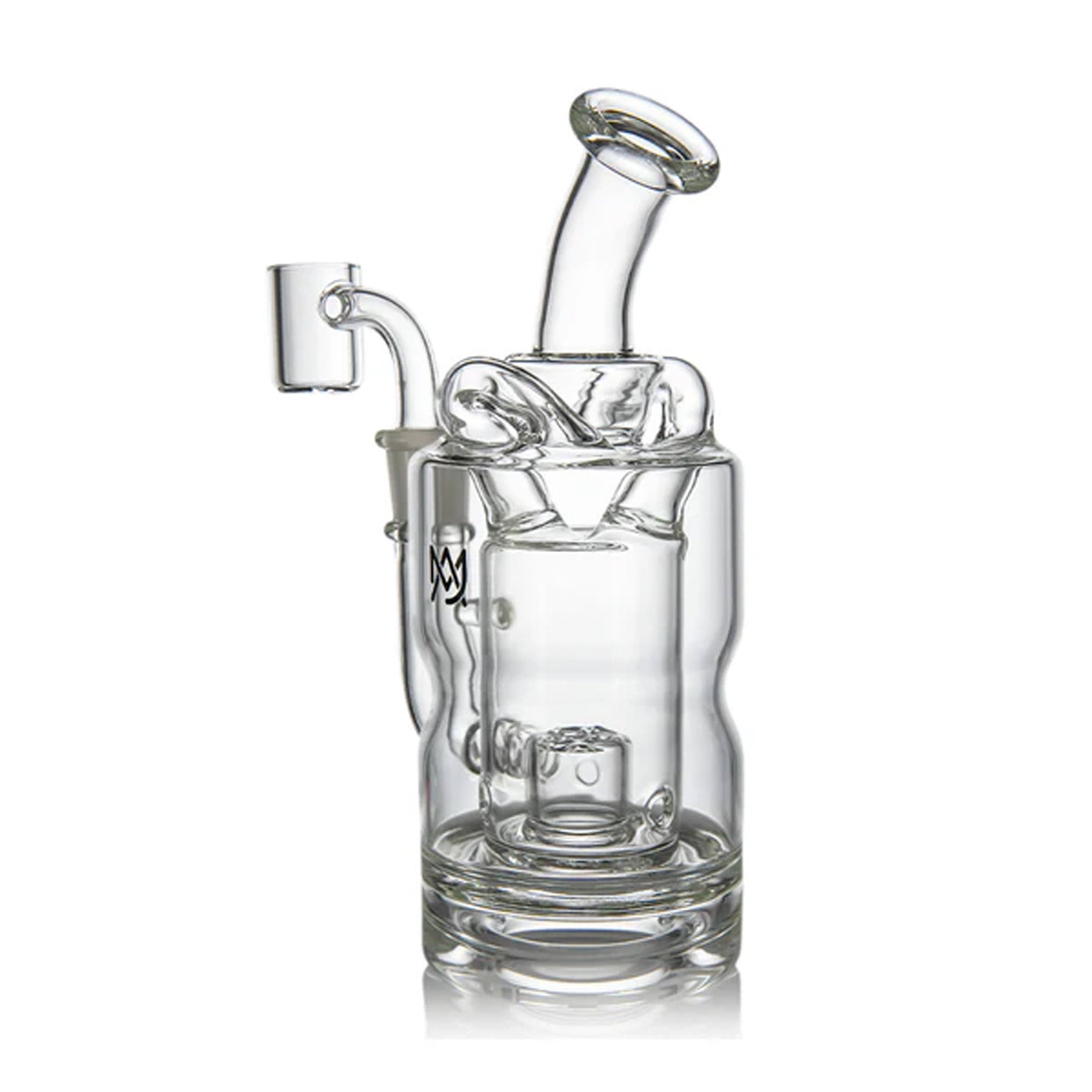 mj arsenal ursa mini dab rig clear recycle bubbler (glas rig) 13 cm borosilikatglas ns10