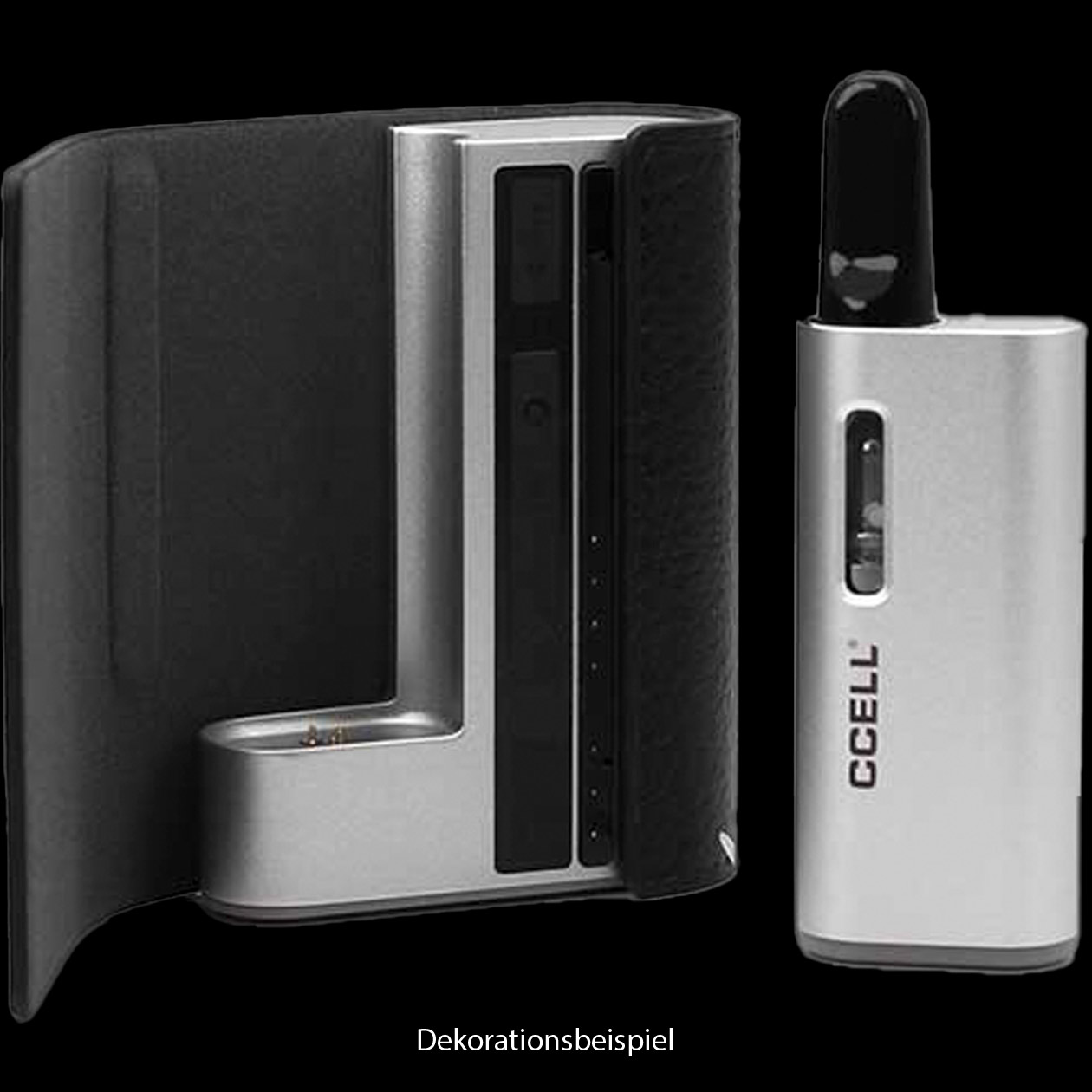 ccell fino obisidian vape cart vaporizer/akkuträger mit ladestation/dock (für 510er kartuschen) usb c