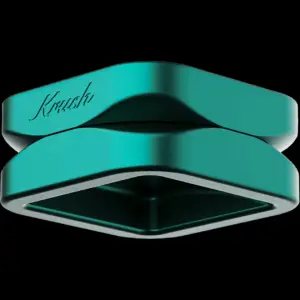 produkt 2133 krush kube 2 0 xl emerald green dunkelgruen 2 tlg grinder crusher kraeutermuehle shredder quadratisch aluminium gruen