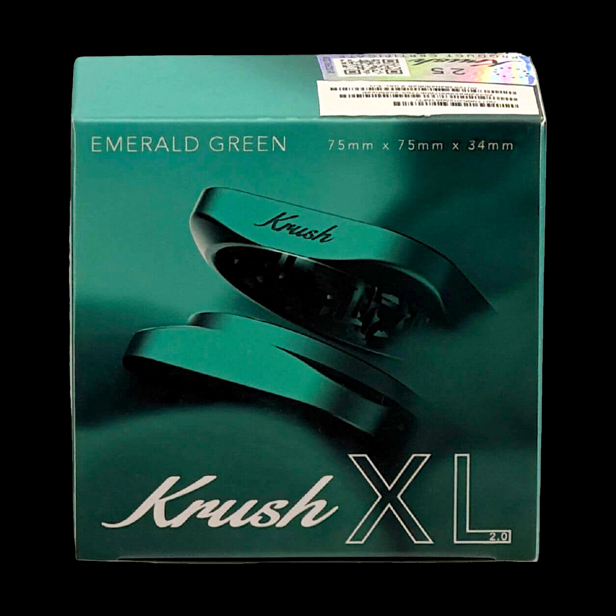 produkt 2136 krush kube 2 0 xl emerald green dunkelgruen 2 tlg grinder crusher kraeutermuehle shredder quadratisch aluminium gruen