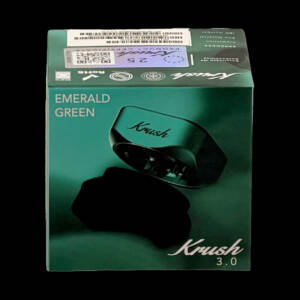 produkt 2141 krush kube 3 0 emerald green dunkelgruen 4 tlg grinder crusher kraeutermuehle shredder quadratisch aluminium gruen pollensieb