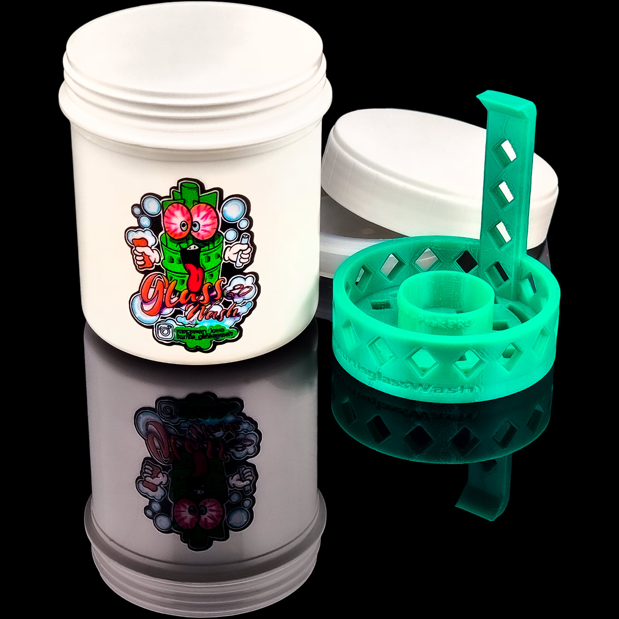 produkt 2153 mr greenlove chamber wash 3 0 puffco peak pro bowl wasch behaelter aufbewahrung reinigung container cleaner white petrol