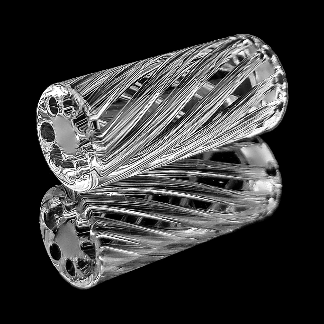 bavarian botanicals premium glastip "neuner" 9 mm transparent/klar