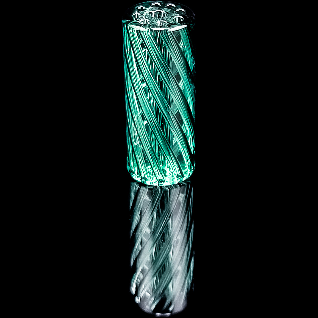 bavarian botanicals premium glastip "doinksea" 12 mm meergrün