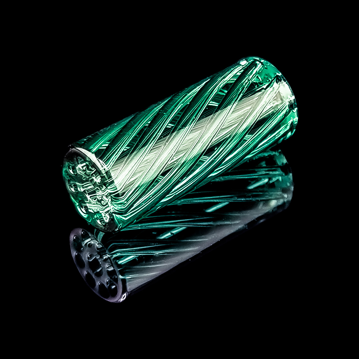 bavarian botanicals premium glastip "doinksea" 12 mm meergrün