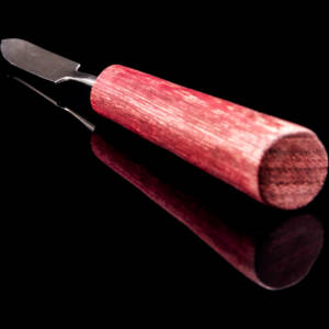 dabs.pro "parda short" dabbing tool edelstahl/padouk holz 11 cm (handmade in germany)