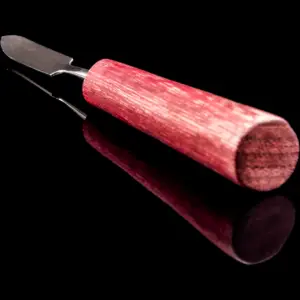 dabs.pro "parda short" dabbing tool edelstahl/padouk holz 11 cm (handmade in germany)