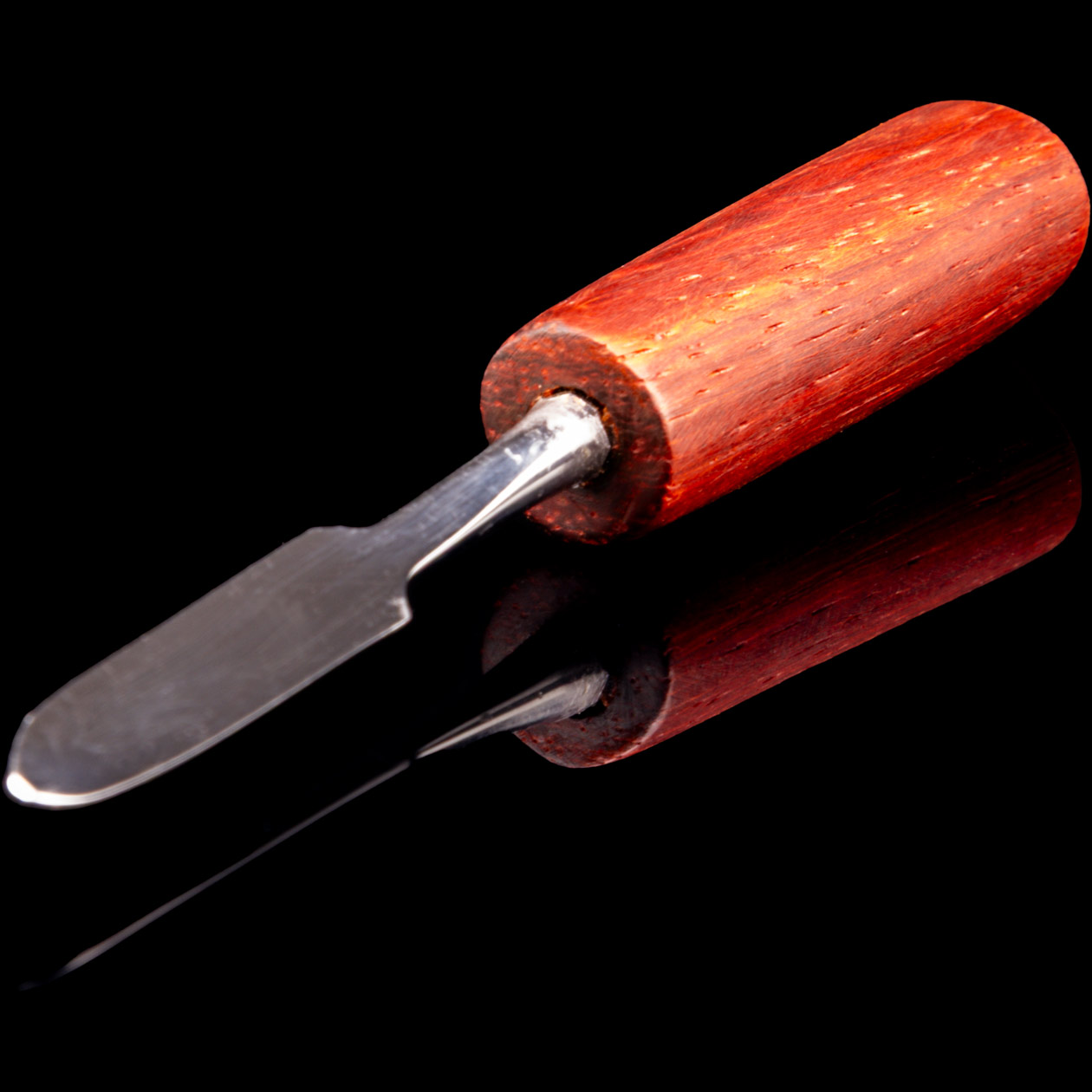 dabs.pro "parda short" dabbing tool edelstahl/padouk holz 11 cm (handmade in germany)