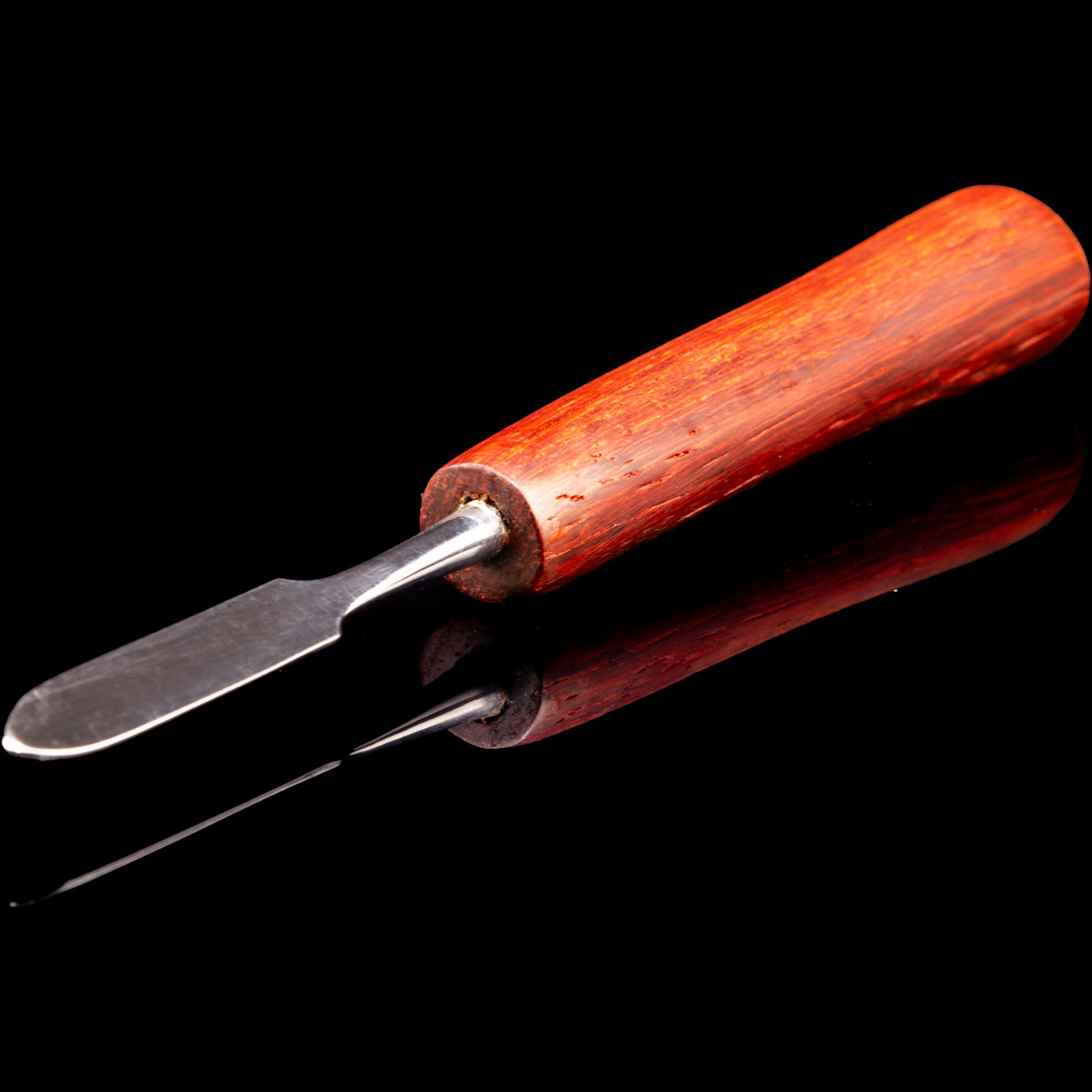 dabs.pro "parda short" dabbing tool edelstahl/padouk holz 11 cm (handmade in germany)